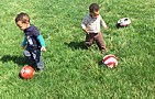 Little soccer players