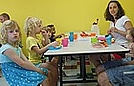 After all that bouncing everyone was hungry
