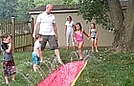 Savannah on the slip-and-slide