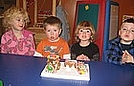 Our finished gingerbread train