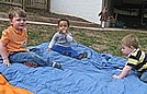 Hanging out on the blanket