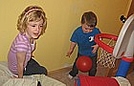 Ricky and Savannah built their own basketball court