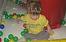 Ethan had a blast with the balls, too!