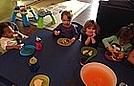 More cookie decorating and our water with a spookie orange hand floating in it