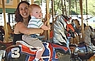 Jimmy had fun riding the carousel