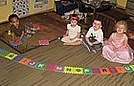 The big kids worked together and built an entire ABC puzzle