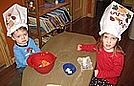 The cooks are making African Mbatata biscuits.Yummy!