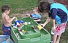 Fun at the water table