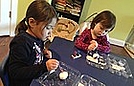 Painting Easter eggs