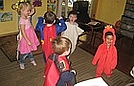 Pretending to be monsters during a game of Halloween Simon Says