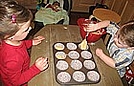 Making delicious banana muffins