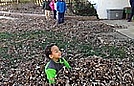 Jumping in the leaves