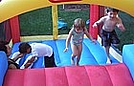 Bouncing in the moonbounce