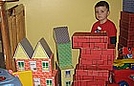 Ricky built houses for his friends