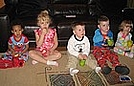 Watching a movie with popcorn just has to be part of pajama day!