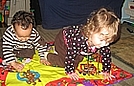 Making music on the Wiggles mat